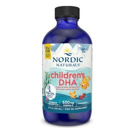 Nordic Naturals Children's Dha Ácidos Grasos Omega 3 Líquido Para Niños Sabor Frutilla