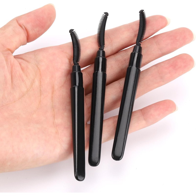 Tbestmax 12 Pzas Varitas para Mascara Cepillos Reutilizables de Silicona
