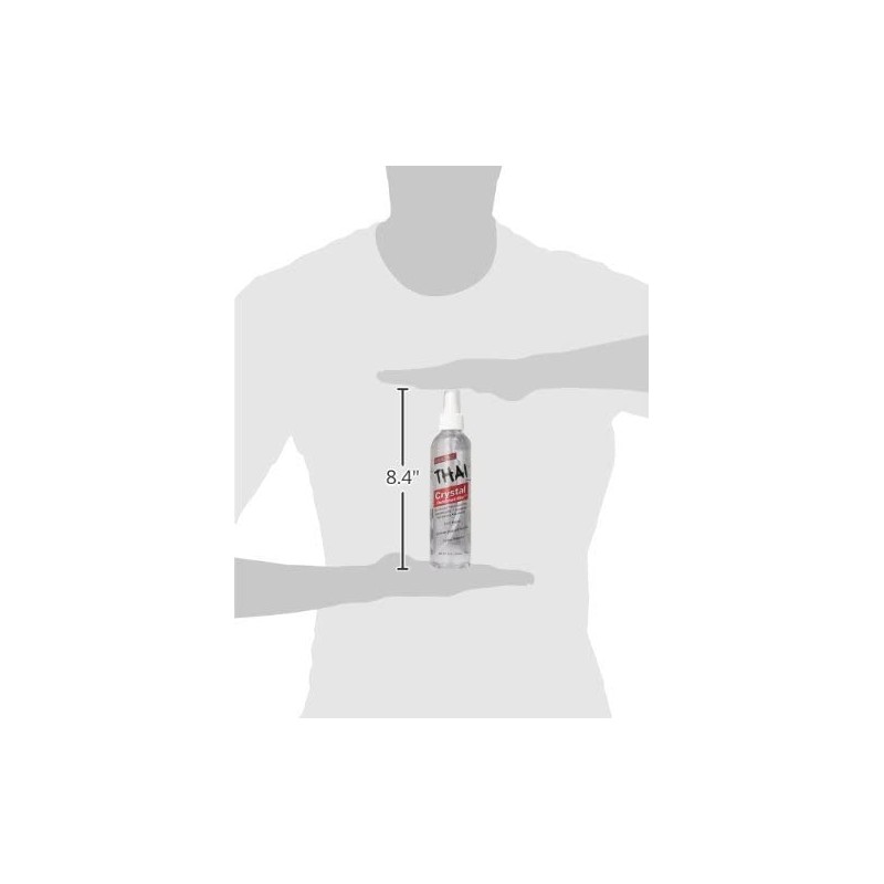 THAI Natural Crystal Deodorant Mist Spray, 8 Ounce (Pack of