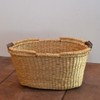 Seagrass Basket Oval Storage Hamper 2 本手 Medium