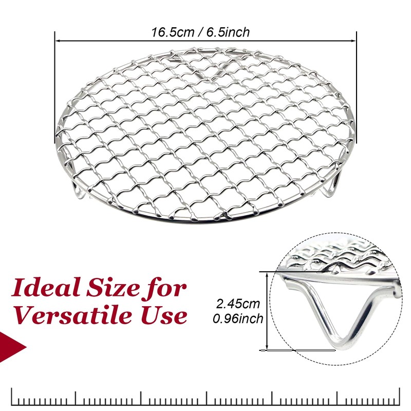 Steamer Rack-Stainless Steel Round Steam Rack Compatible with Instant Pot,