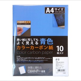Ehime Shikou COC-B Color Carbon Paper, Pack of 10, Blue