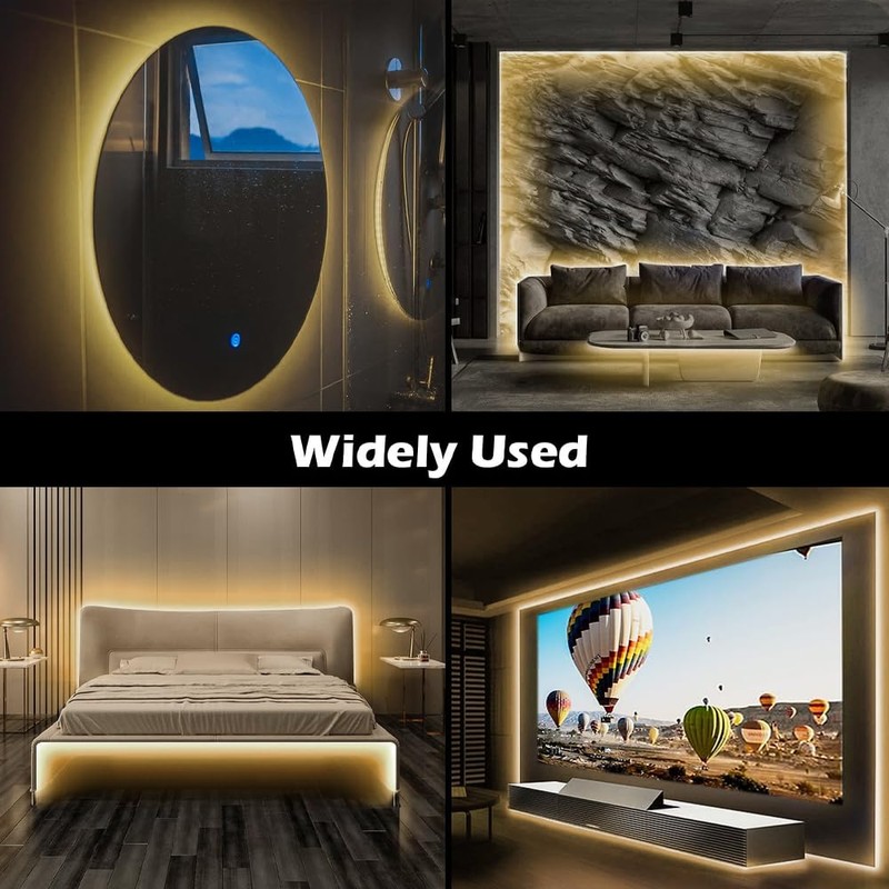 ZSLAIFU Warm USB Strip Light, 3 Button Switch LED Strip