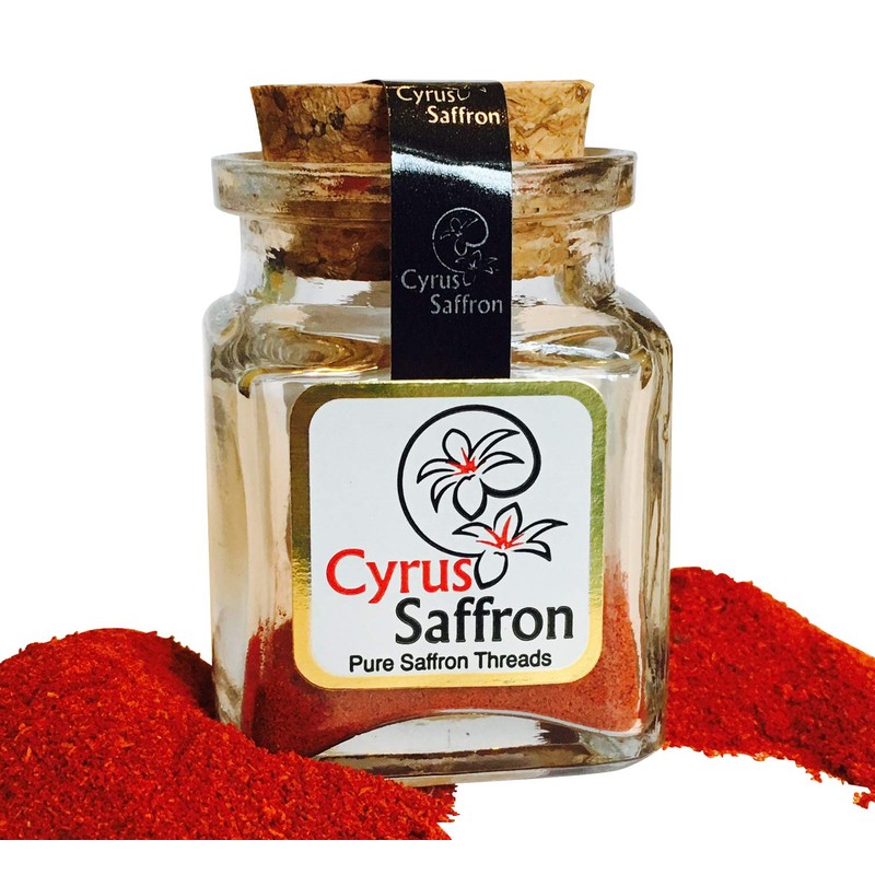 Cyrus Saffron Powder, 100% Pure 22 Karat Saffron Powdered Sargol