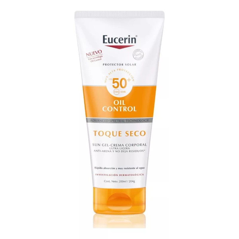 Eucerin Sun Fps50+ Gel-crema Corporal Toque Seco X 200