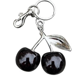 Cherry Bag Charms Keychain Purse Charm, Cute Key Chains Cherry Accessories Gifts for Women Christmas