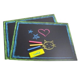 Sassafras Chalkboard Placemats Dinner Table Drawing Reusable Restaurant Activity