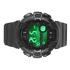 Men Dual Time Sports Watch Outdoor Waterproof PU Strap Digital