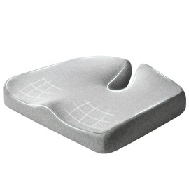 Seat Cushions, Memory Cotton Cushions, Office Chairs and Cars for Ultimate Comfort, Size up Premium Durable (Gray) 21.5 * 17.7 * 4 inches