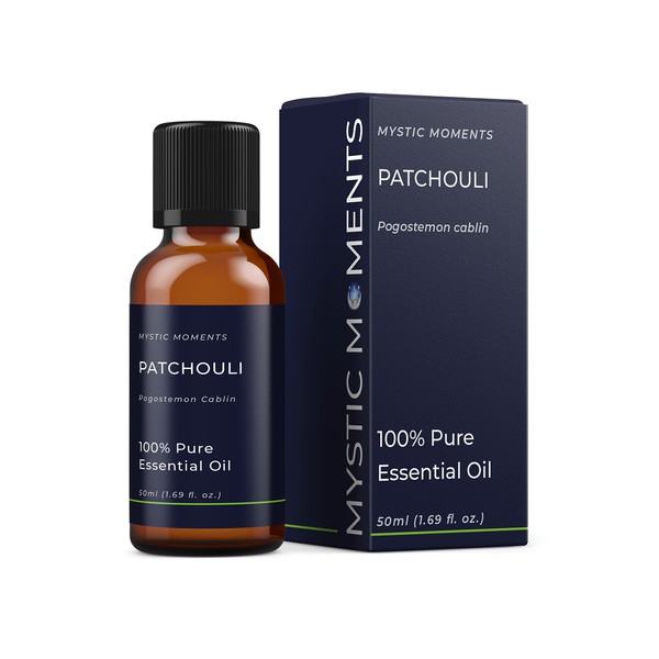 Mystic Moments | Patchouli ätherisches Öl 50ml - reines & natürliches Öl für Diffusoren, Aromatherapie und Massage -Mischungen Veganer GVO -frei