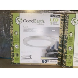 Good Earth Lighting Plano Flat Panel 1-Light 11” Integrated LED Flush Mount