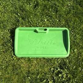 PARBUSTER Golf Ball Tray with Phone Holder for Hitting Mat and Driving Range, 100 Balls Capacity, Indoor and Outdoor Practice Training, Commercial Quality, Green