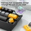 Adventurers W909 Wireless RGB Mechanical Numeric Keypad, Hot-Swappable, Macro-Programmable Numpad,