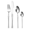 24-Piece Stainless Steel Utensils Set Include Forks Knives Spoons Silverware