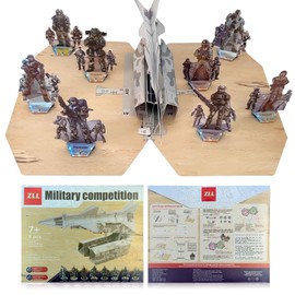 Paper Board DIY Rocket 3D Puzzle Set,Boys Age 7 8 9 10 11 12 Year Old, Educational Missile Origami Kit,Christmas,Birthday Toy Gift for Kids