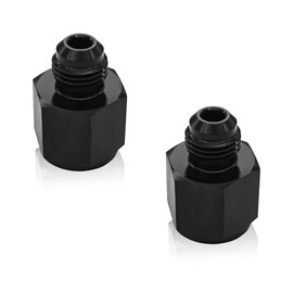 JNNJ Pack of 2 Reducer, Female to Male, Flare Reducer Fuel Line Fitting, Aluminium, Reducer for Fuel Line (AN8-AN6)
