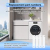 4PCS Clothes Dryer Drum Bearing Slide Replacement, WE3M51 WE3M52 Nylon