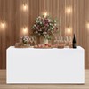 Hiasan White Fitted Table Cloth 1 Pack, 72 x 30