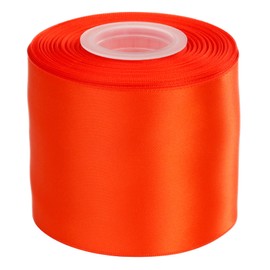 Ribbonitlux 3" wide Double Face Satin Ribbon 25 Yards (761-Autumn Orange）, Set For Bow, Party Decor, Sewing Applications, Wedding and Craft