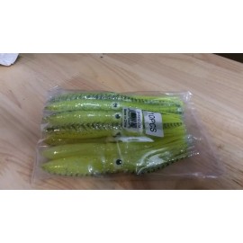 Sea Striker 6 inch bulb squid pack of 10 choose your packs for lure making - black brown sparkles