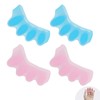 Zehenspreizer Hallux Valgus Korrektur 4er Set, Weicher Zehentrenner Damen Silikon,
