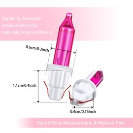 Mudder 60Count 2.5V Christmas 50/100/150/200 Count Mini Incandescent Wire String Lights Replacement Bulbs Indoor/Outdoor Christmas Lights Decor for Home Xmas Tree (White Base with Pink Bulb)