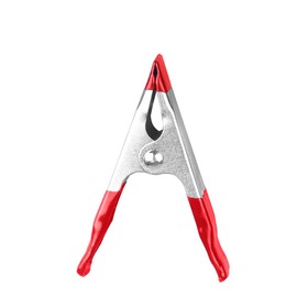 Dekton Spring Clamp 4 PC Set - 50mm Jaw Opening, Compact Design with Strong Gripping Power, Durable Zinc-Plated Spring Clamps, Rubber Coating for Non-Slip Grip, Ideal for DIY and Professional Use