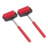 2pcs Telescopic Back Massage Roller Stainless Steel Rolling Back Massager