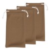 HARFINGTON 3pcs Eyeglass Pouch Microfiber Sunglasses Storage Bag Portable Drawstring