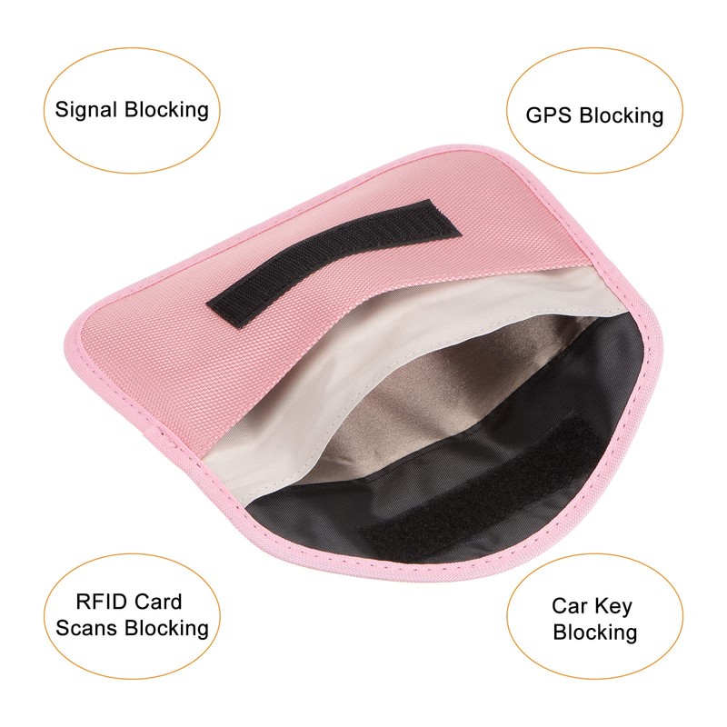 sourcing map Faraday Bag, RFID Signal Blocking Pouch Wallet 7.87