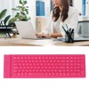 Foldable Silicone Keyboard 108 Keys Waterproof Full Sealing Design Mute
