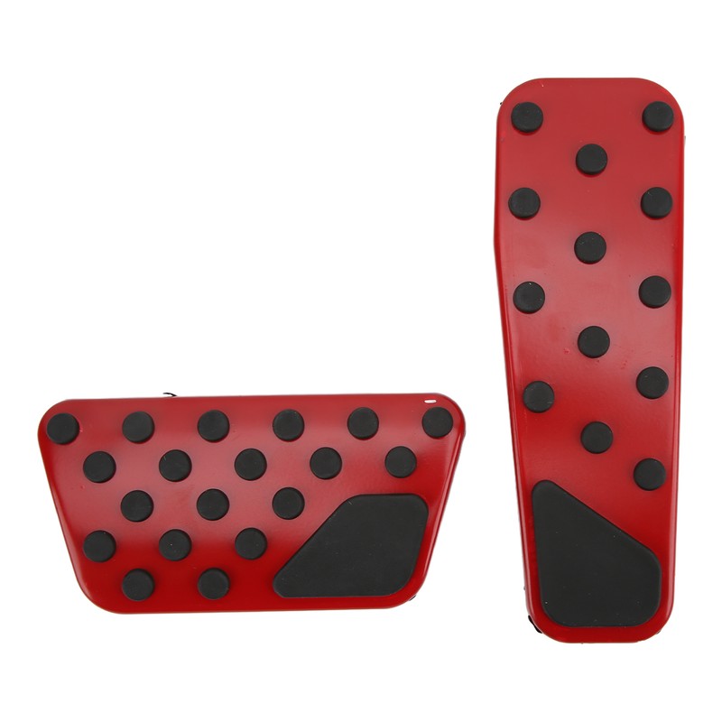 2PCS Accelerator Brake Pedals Anti Slip Foot Rest Plate Replacement