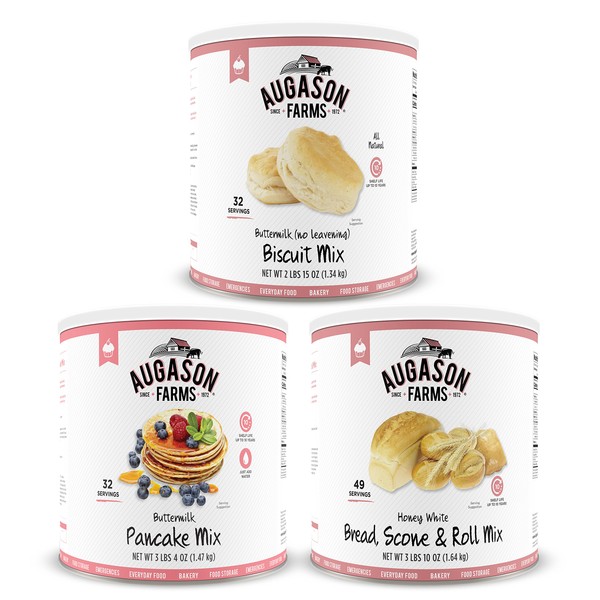 Augason Farms Bakery Food Storage Kit No. 10 Can 3-Pack