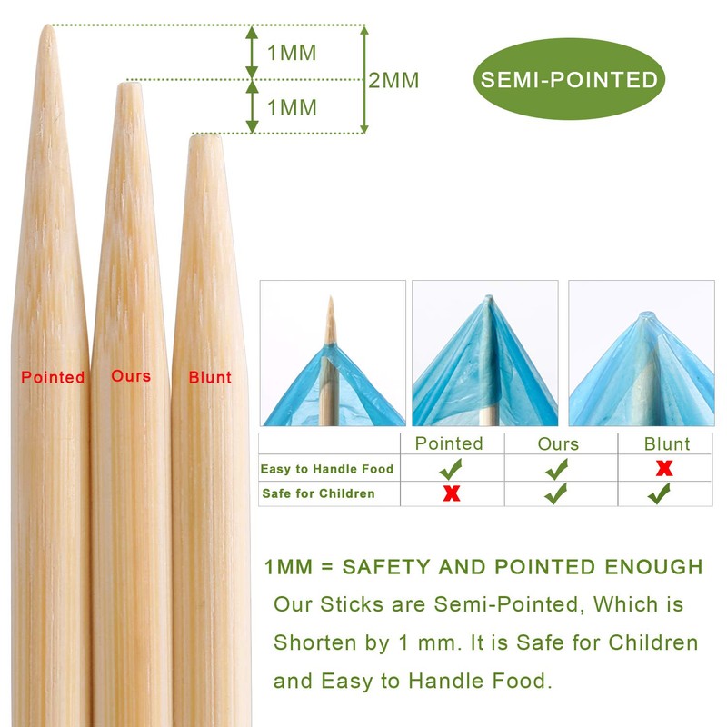 300 PCS Bamboo Marshmallow Roasting Sticks, SMores Skewers for Fire
