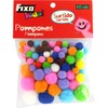 Fixo Kids 68016200 Pack of 100 Pompoms Crafts, Colours and