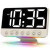 Odokee Digital Alarm Clocks for Bedrooms: Large Bold Number 5