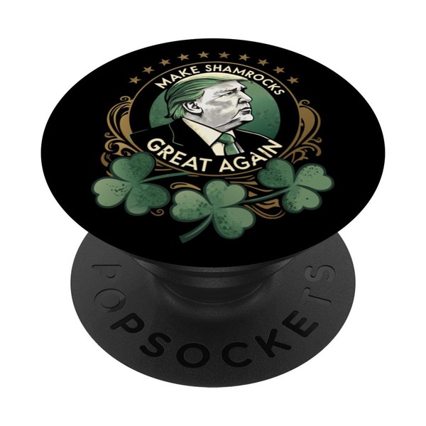 Stolzer irischer Amerikaner - Make Shamrocks Great Again PopSockets Klebender