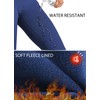 Willit Leggings con Forro Polar para Mujer, Resistentes al Agua,