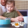 Ciieeo Stainless Steel Dinner Plate Compartment Children's Plate for Family