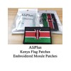 2 PCS AliPlus Kenya Flag Patches Embroidered Tactical Military Morale