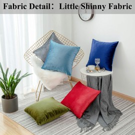 Home Brilliant Green Velvet Spring Pillow Covers 12x20 Decorative Pillow Cases Accent Oblong Pillow Covers for Office Lounge Nursery Holiday Decor, 12 x 20 (30x50cm), Avocado Green