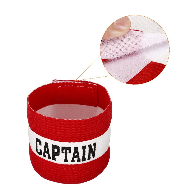 YOKIVE Captain Armband Set, Nylon Protective Arm Badge, Adjustable Flexibility,
