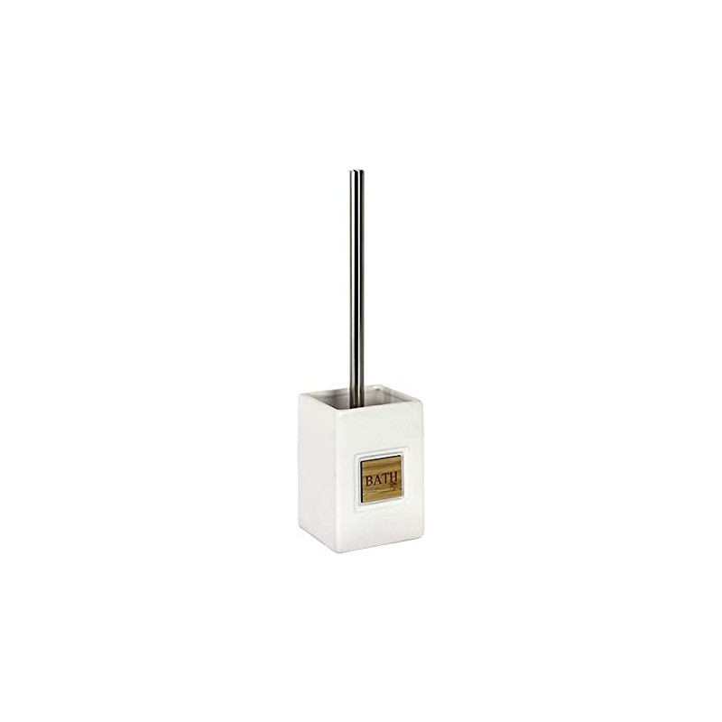 Douceur d'Intérieur Toilet Brush Ceramic + Bamboo Natural 10.4 x
