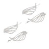 FOMIYES Unique Girl Hair Decor 4pcs Rhinestones Wing Hairpin Side