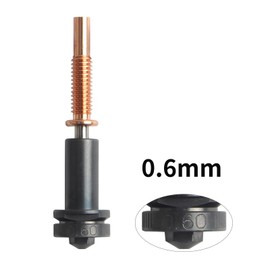 BCZAMD 3D Printer Project Interchangeable Tri-Metal 0.6 mm High Flow Nozzles - Hardened Steel Copper TC4: Accessories Compatible with RapidChange E3DREVOo Hotends and H2 V2S REVOo Extruder 3D Printing