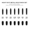 Power Punch Heavy Duty Hole Punch Set, Cr-V 3/32" x