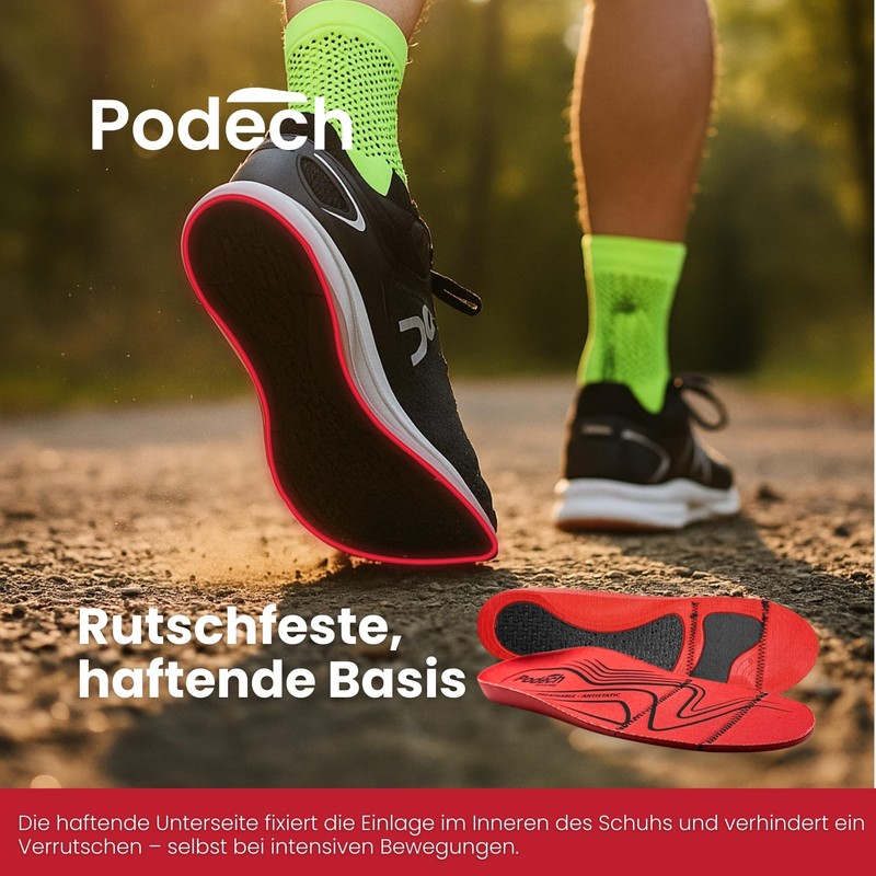 Podech Antistatic Gel Insoles with Guide - ESD Work Insoles