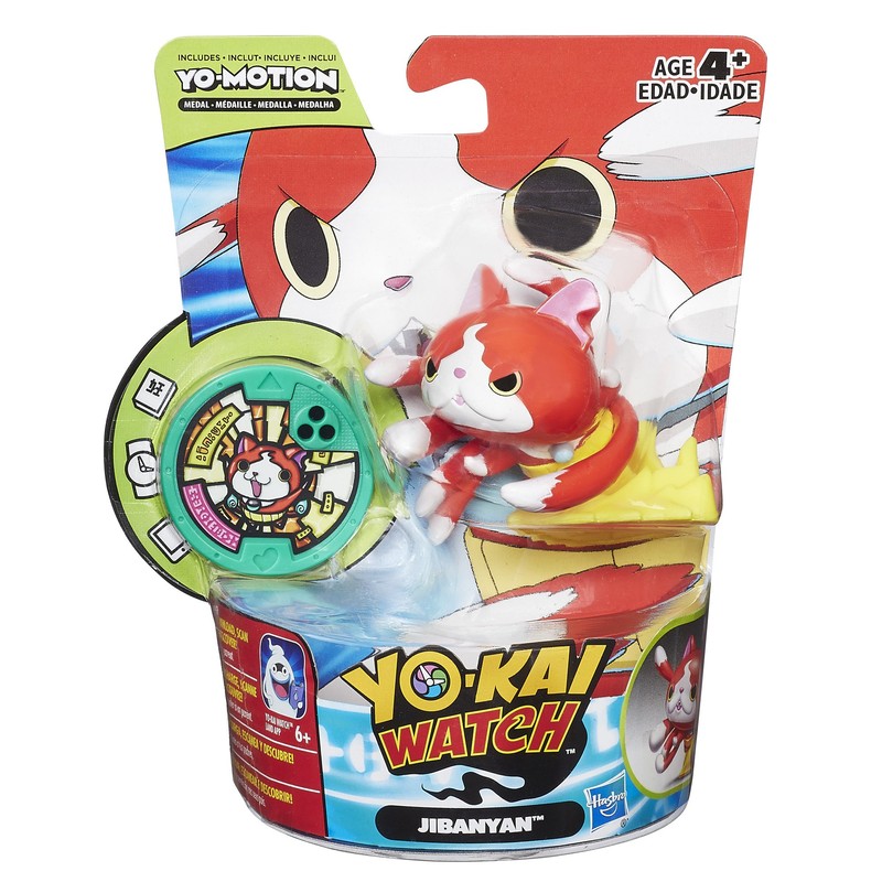 Yokai – Figure with Yo-Motion Medal Jibanyan multicoloured
