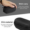 TOCCOOL Black Hearing Aid Storage Case, Durable EVA Material Protector