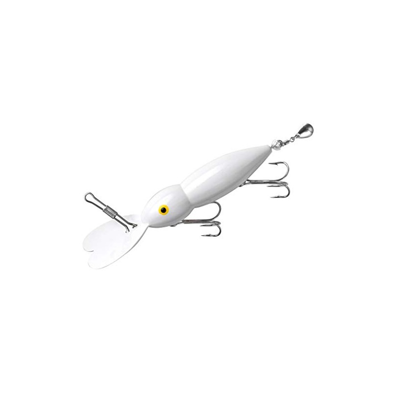 Heddon Lures W0801 Magnum Hellbender Fishing Lures, White, 5.5"